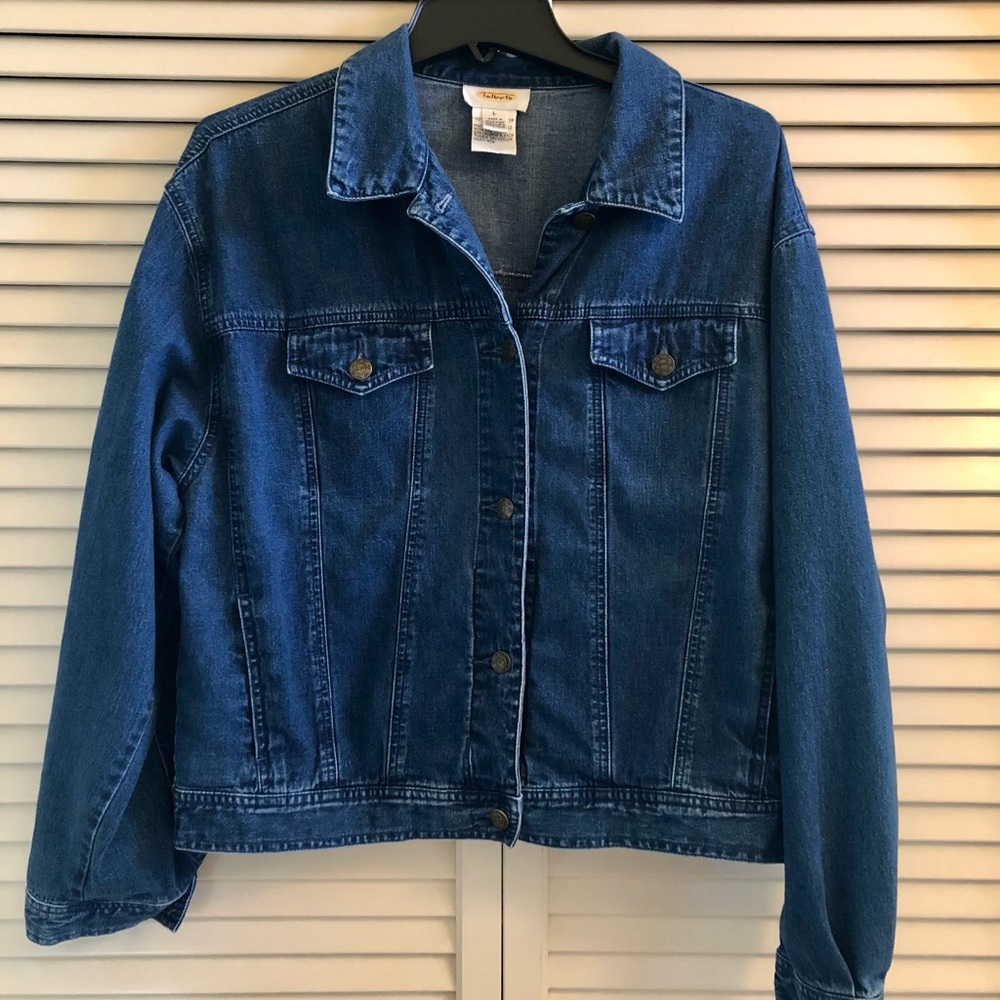 Talbots Denim Jacket Large - Picture 1 of 4